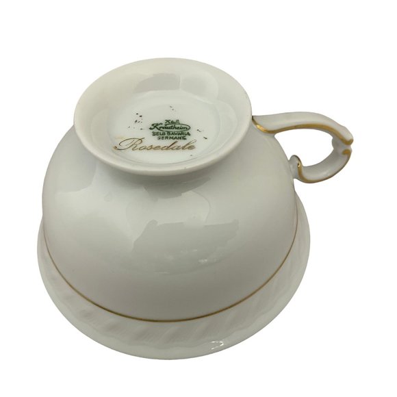 K&A Krautheim Tea Cup / Coffee Mug Rosedale Pattern Selb Bavaria Germany 2.25" - Picture 5 of 8